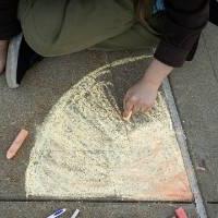 Chalk Artist at work